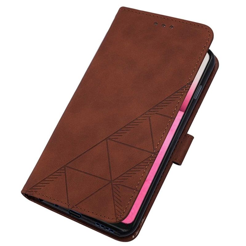 Flip Cover Xiaomi Redmi 10C Med Snor Rem Trekanter