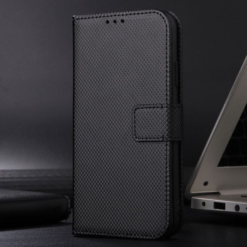 Flip Cover Xiaomi Redmi 10C Med Snor Stilfuldt Strappy Imiteret Læder