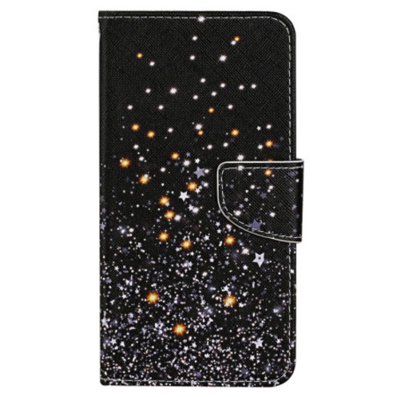 Flip Cover Xiaomi Redmi 10C Med Snor Strappy Glittereffekt