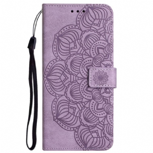 Flip Cover Xiaomi Redmi 10C Med Snor Strappy Mandala