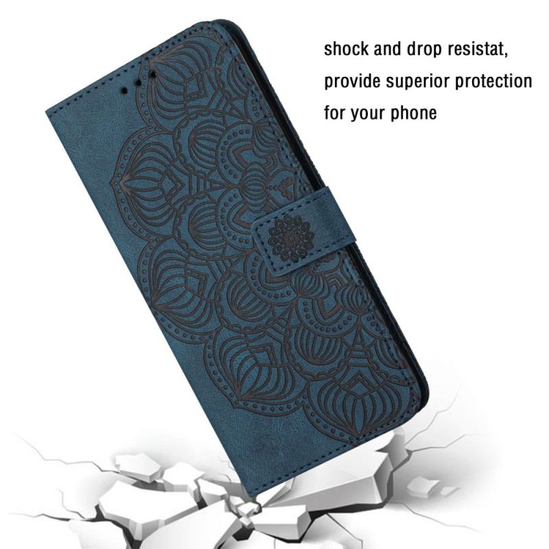 Flip Cover Xiaomi Redmi 10C Med Snor Strappy Mandala