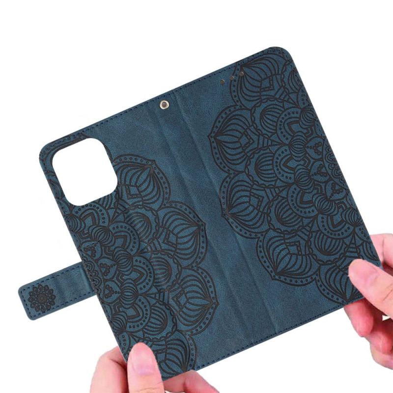 Flip Cover Xiaomi Redmi 10C Med Snor Strappy Mandala