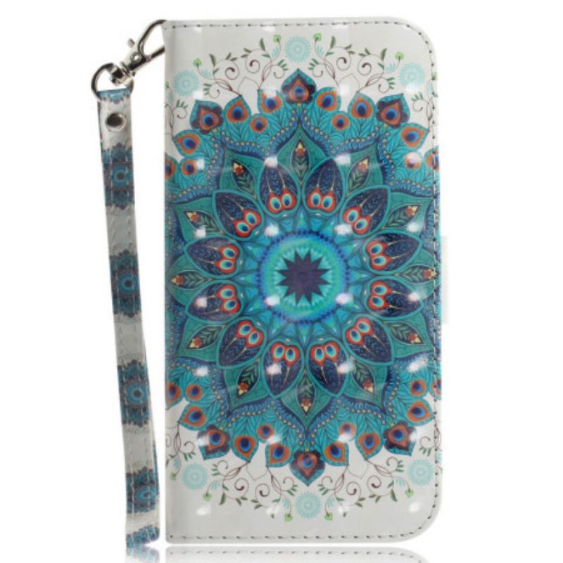 Flip Cover Xiaomi Redmi 10C Med Snor Strappy Mandala