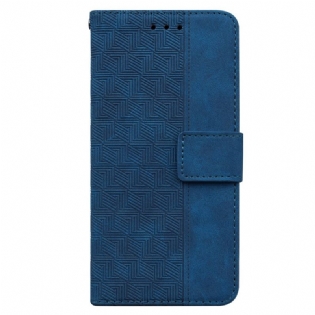 Flip Cover Xiaomi Redmi 10C Med Snor Strappy Mønster