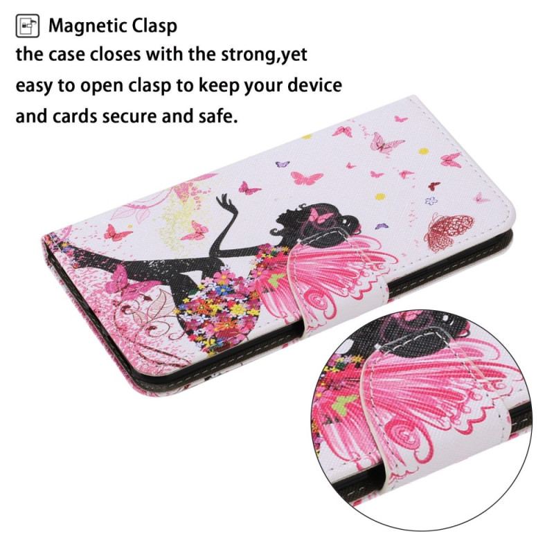 Flip Cover Xiaomi Redmi 10C Med Snor Thong Fairy