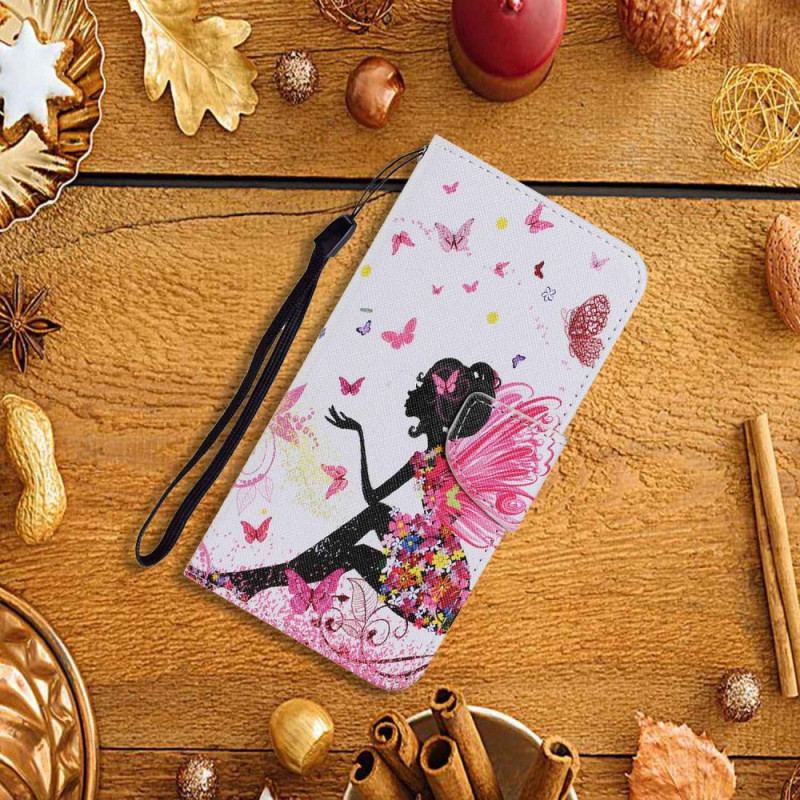 Flip Cover Xiaomi Redmi 10C Med Snor Thong Fairy