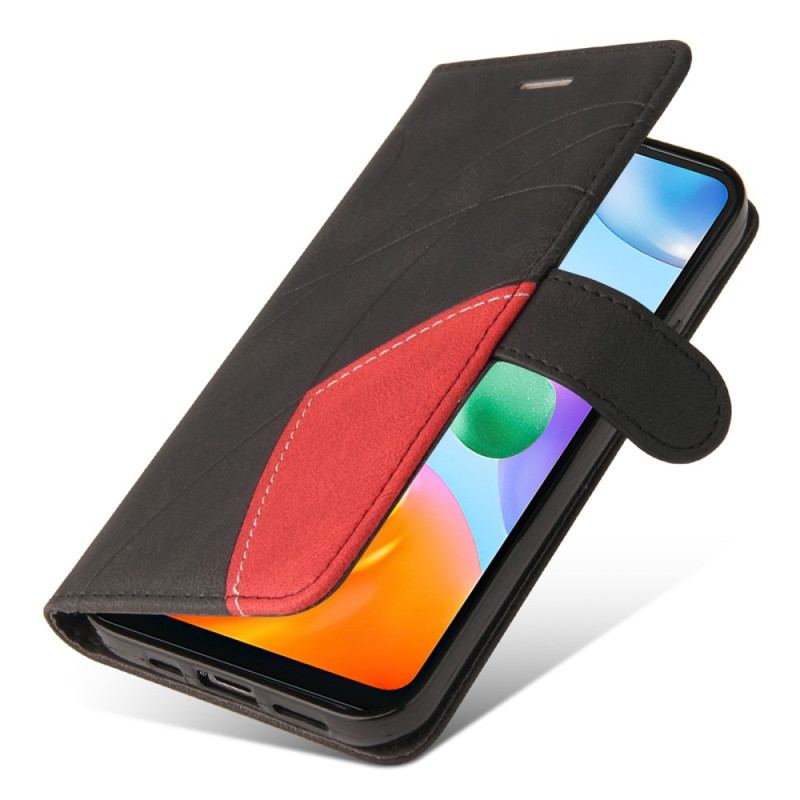 Flip Cover Xiaomi Redmi 10C Med Snor Tofarvet Rem