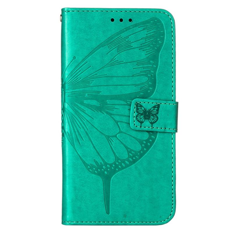 Flip Cover Xiaomi Redmi 10C Sommerfugledesign Med Snor