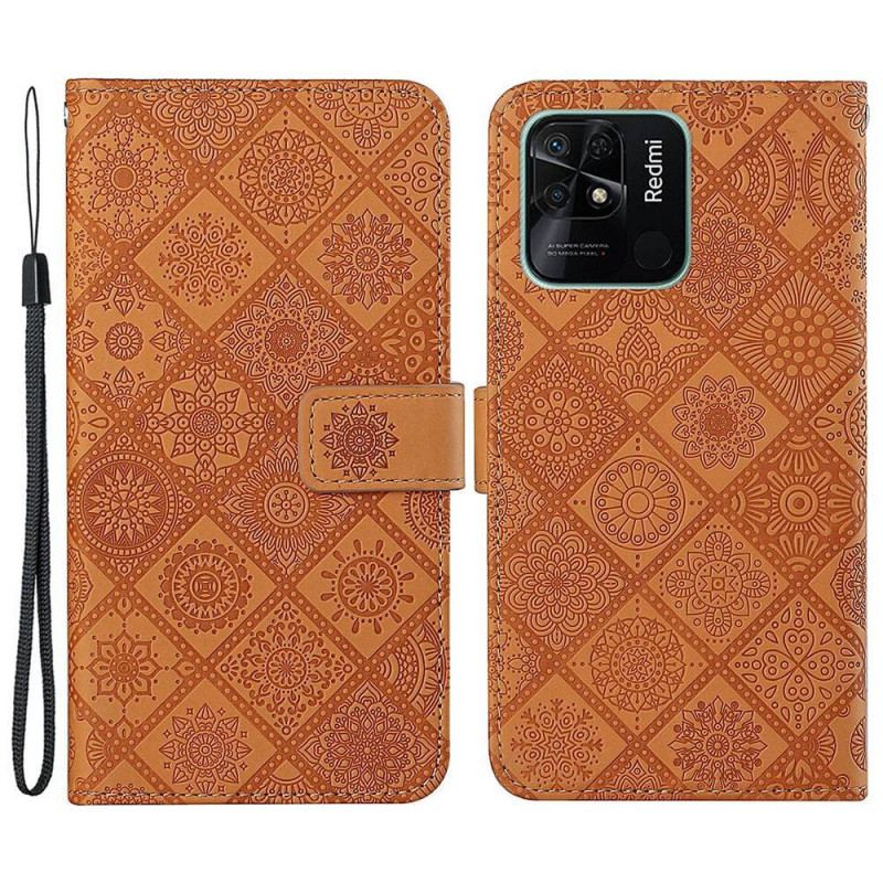 Flip Cover Xiaomi Redmi 10C Tapestry Mønster