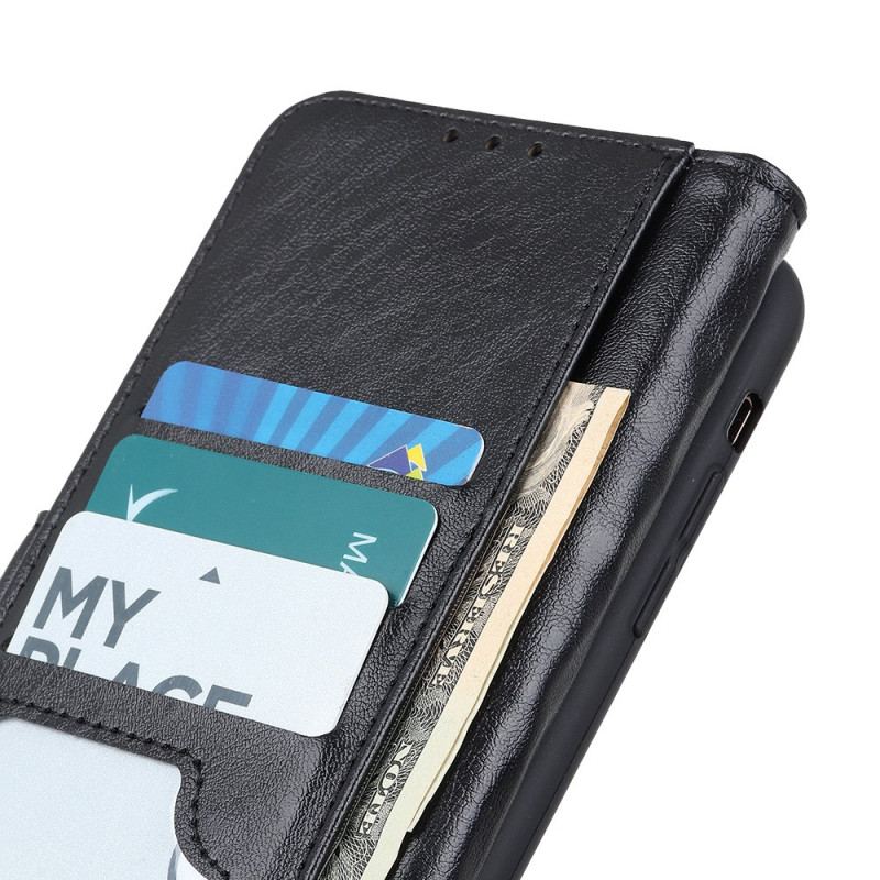 Flip Cover Xiaomi Redmi 10C Tekstureret Kunstlæder