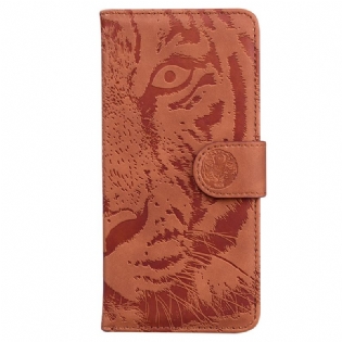 Flip Cover Xiaomi Redmi 10C Tiger Fodaftryk