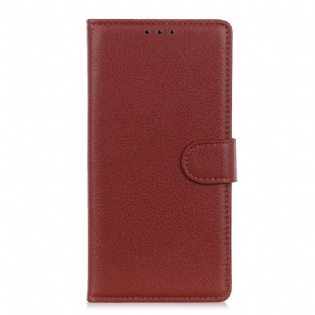 Flip Cover Xiaomi Redmi 10C Traditionelt Imiteret Læder