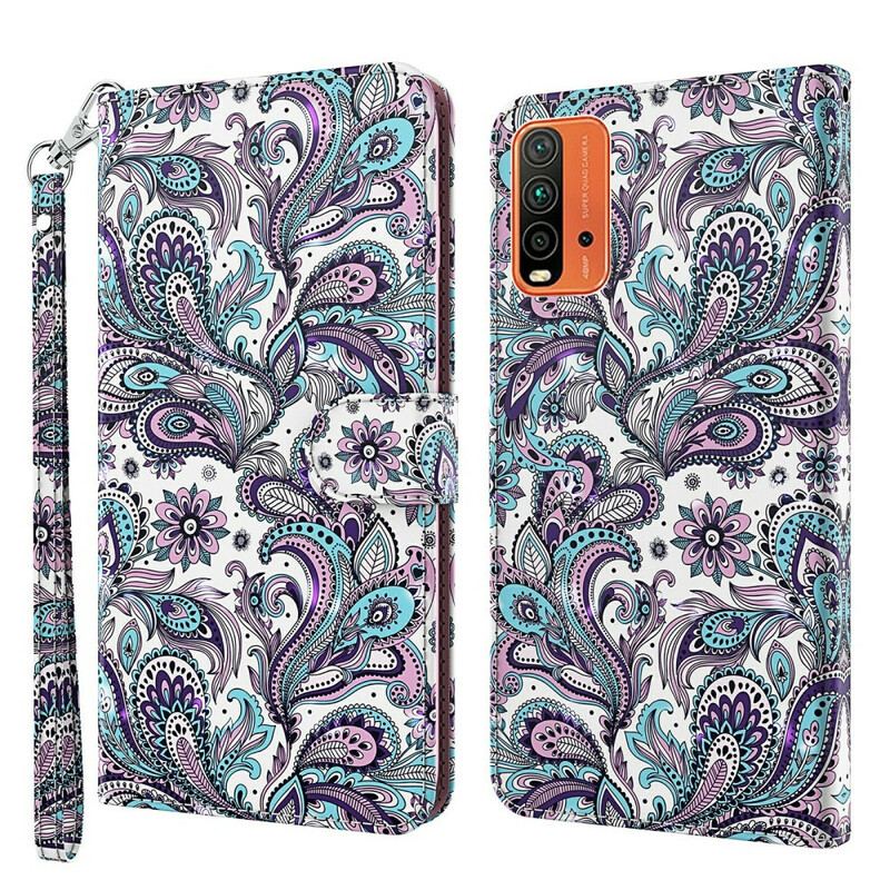 Flip Cover Xiaomi Redmi 9T Blomster Mønstre