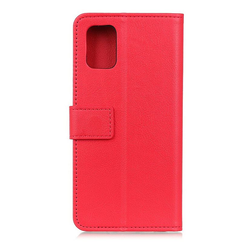 Flip Cover Xiaomi Redmi 9T Enkel Skinnende Lædereffekt