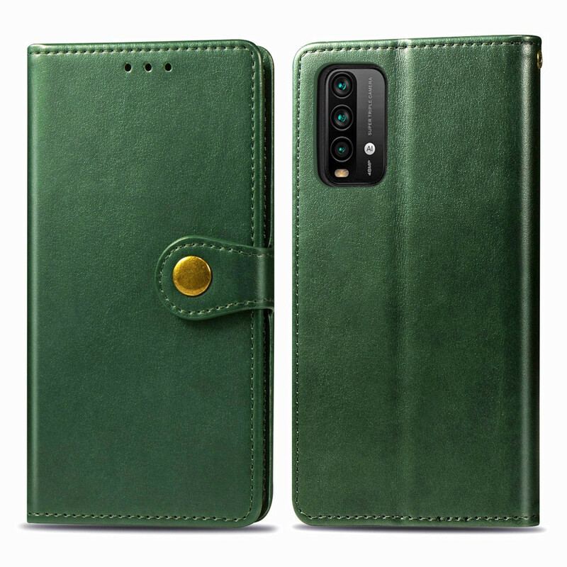 Flip Cover Xiaomi Redmi 9T Kunstlæder Og Vintage Lås