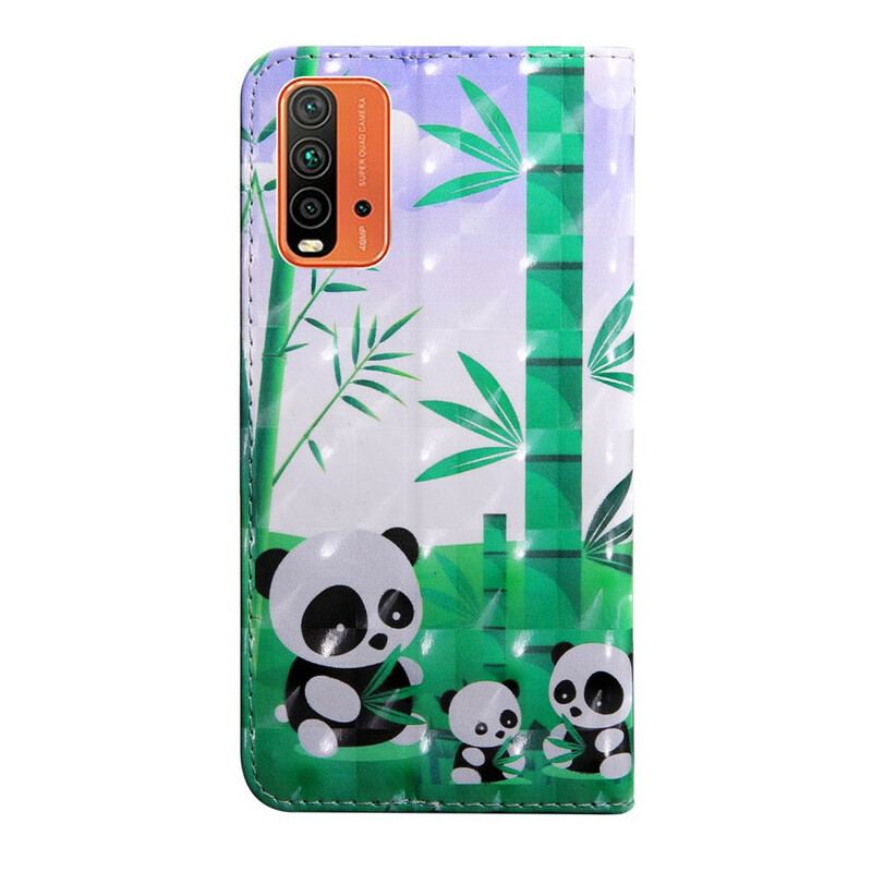 Flip Cover Xiaomi Redmi 9T Light Spot Pandaer