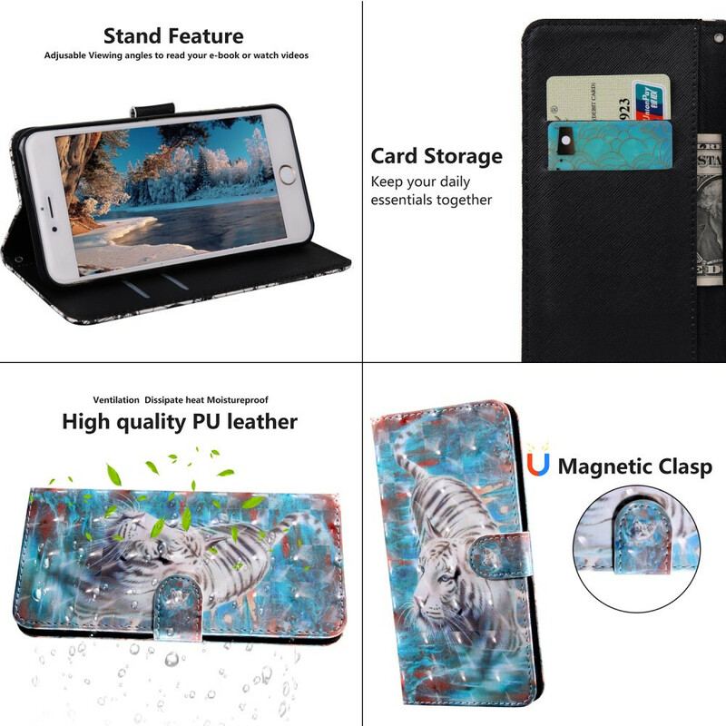 Flip Cover Xiaomi Redmi 9T Tiger I Vand