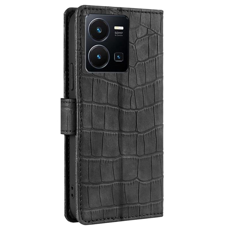 Flip Cover Vivo Y35 Krokodille