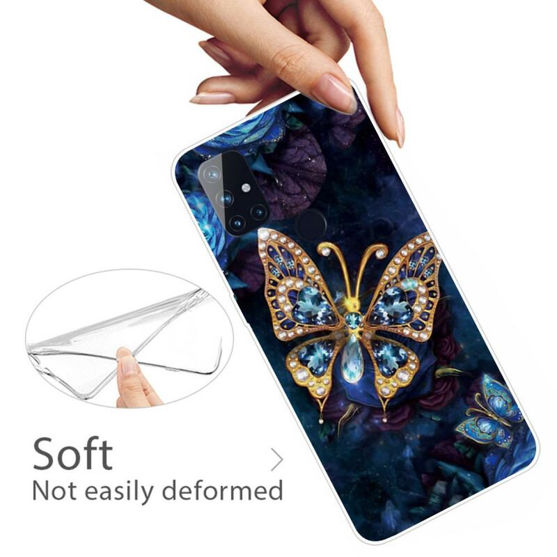 Cover OnePlus Nord N10 Butterfly Luksus