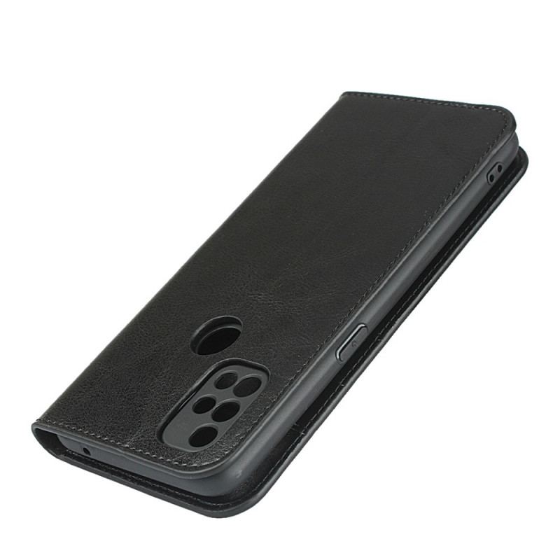 Cover OnePlus Nord N10 Flip Cover Ægte Læder