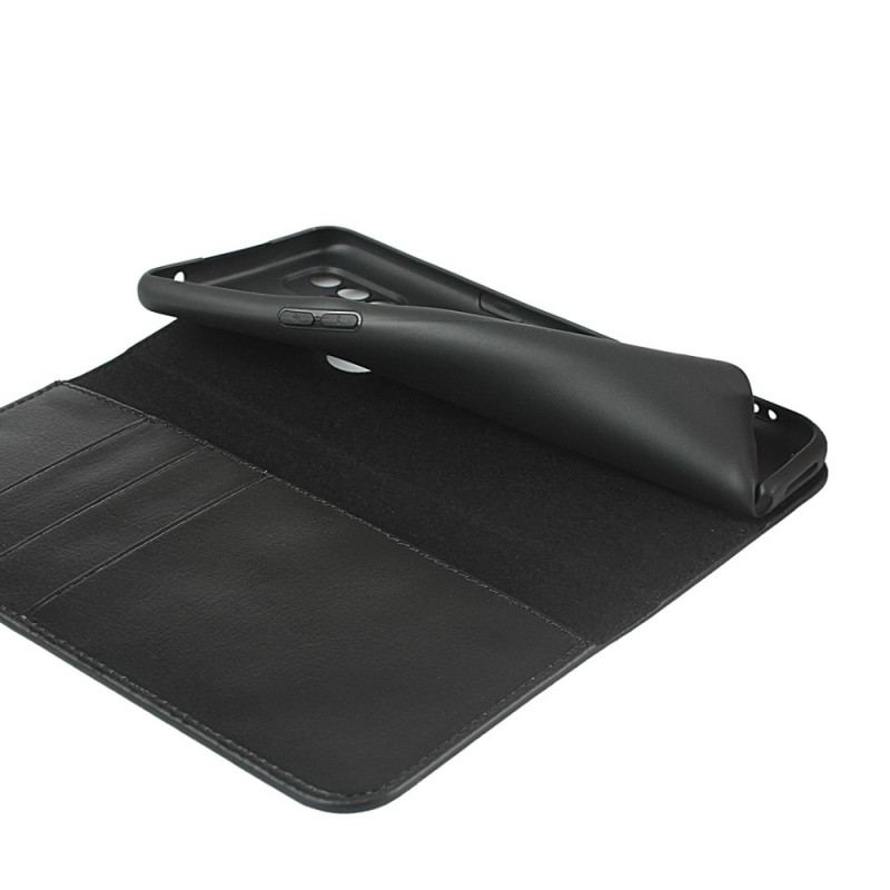 Cover OnePlus Nord N10 Flip Cover Ægte Læder