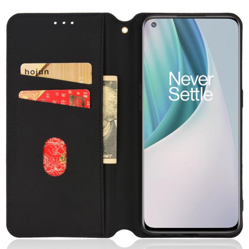 Cover OnePlus Nord N10 Flip Cover Diamant Læder Effekt