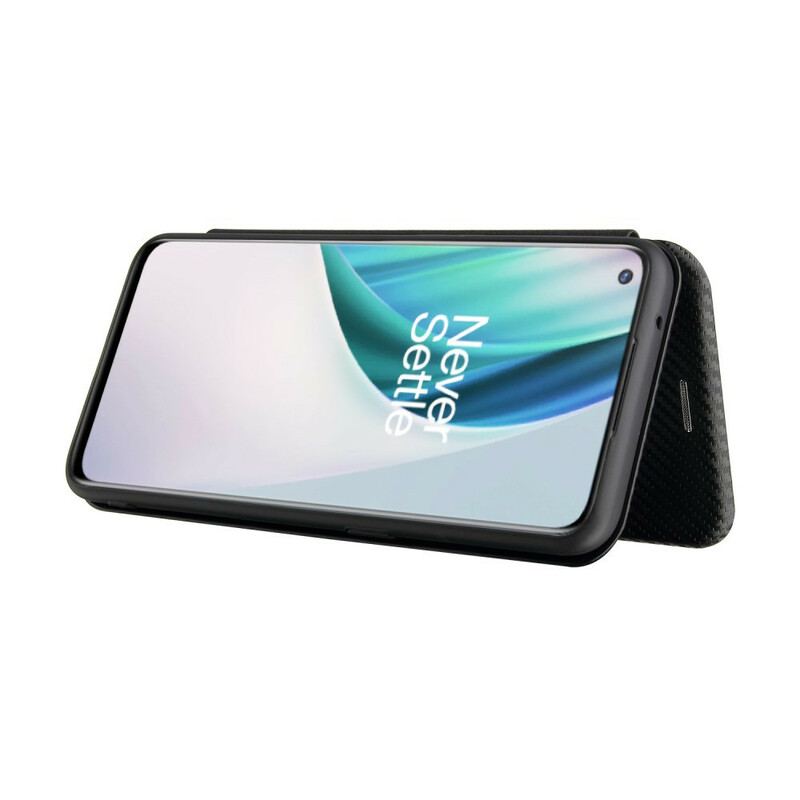 Cover OnePlus Nord N10 Flip Cover Kulfiber