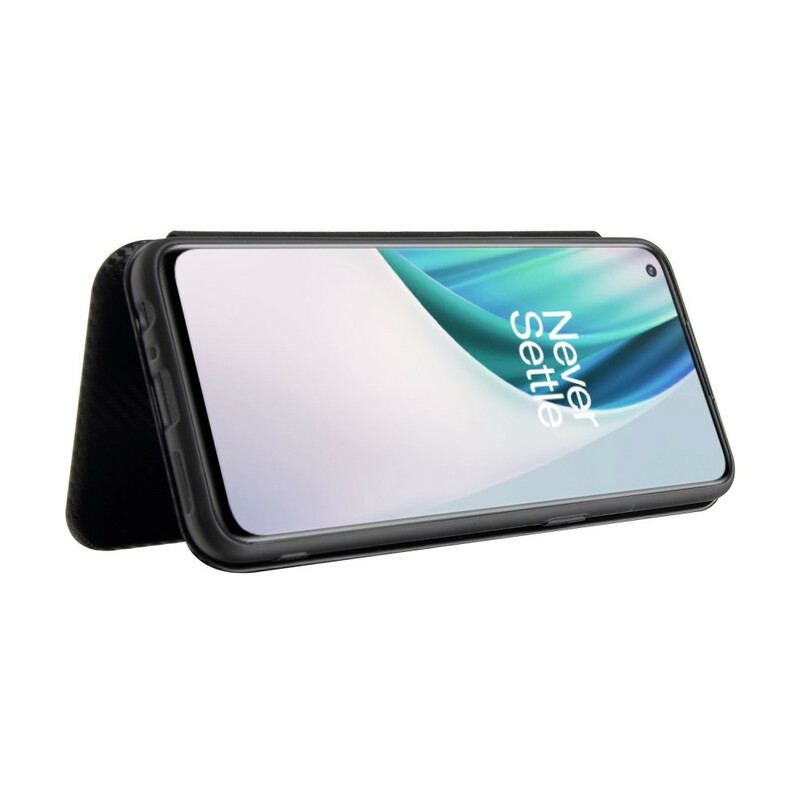 Cover OnePlus Nord N10 Flip Cover Kulfiber