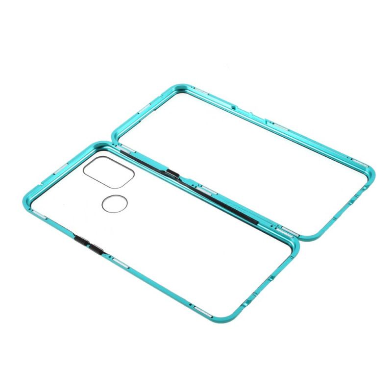 Cover OnePlus Nord N10 To Sider Magnetisk Hærdet Glas Og Metal