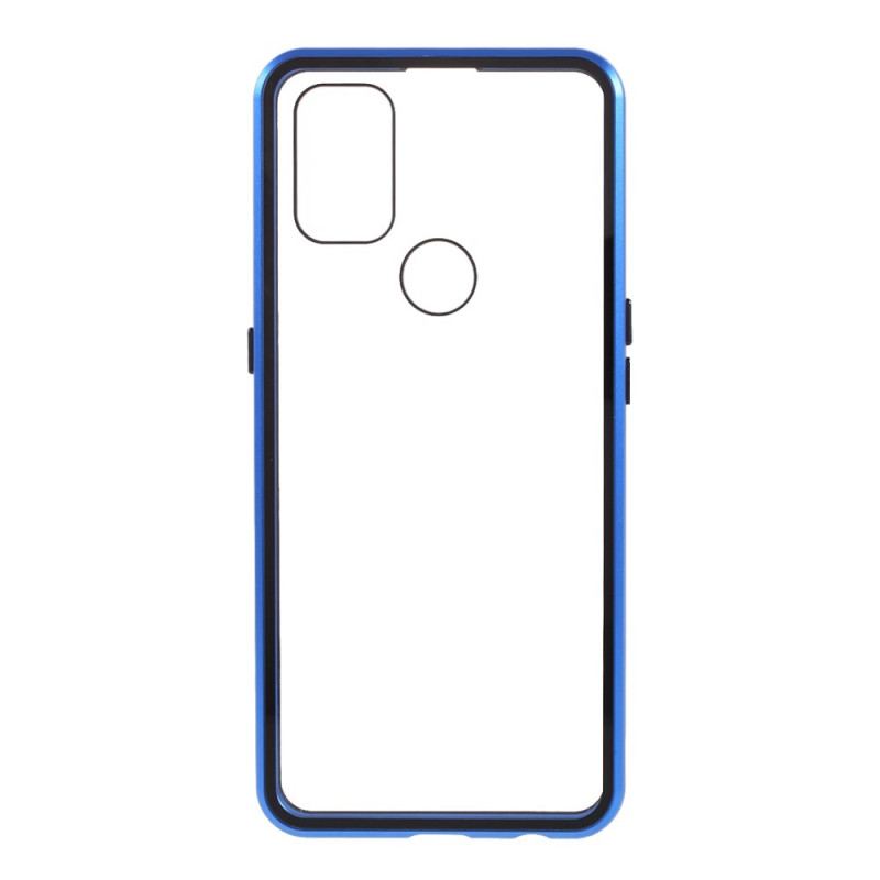 Cover OnePlus Nord N10 To Sider Magnetisk Hærdet Glas Og Metal