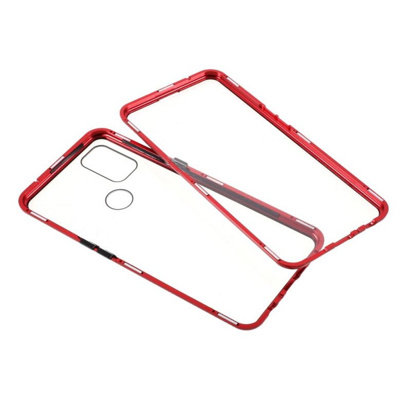 Cover OnePlus Nord N10 To Sider Magnetisk Hærdet Glas Og Metal