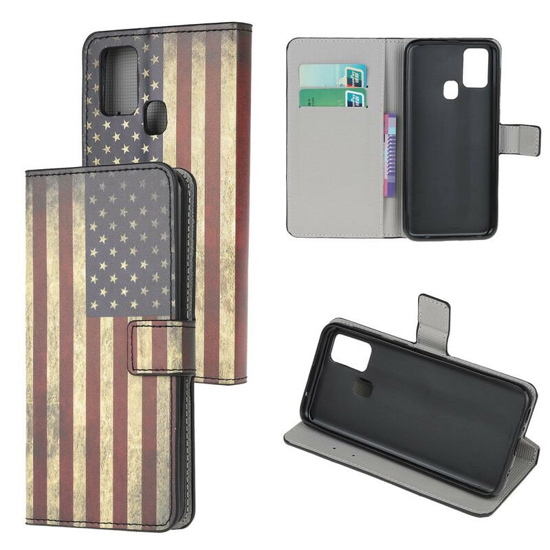 Flip Cover OnePlus Nord N10 Amerikansk Flag