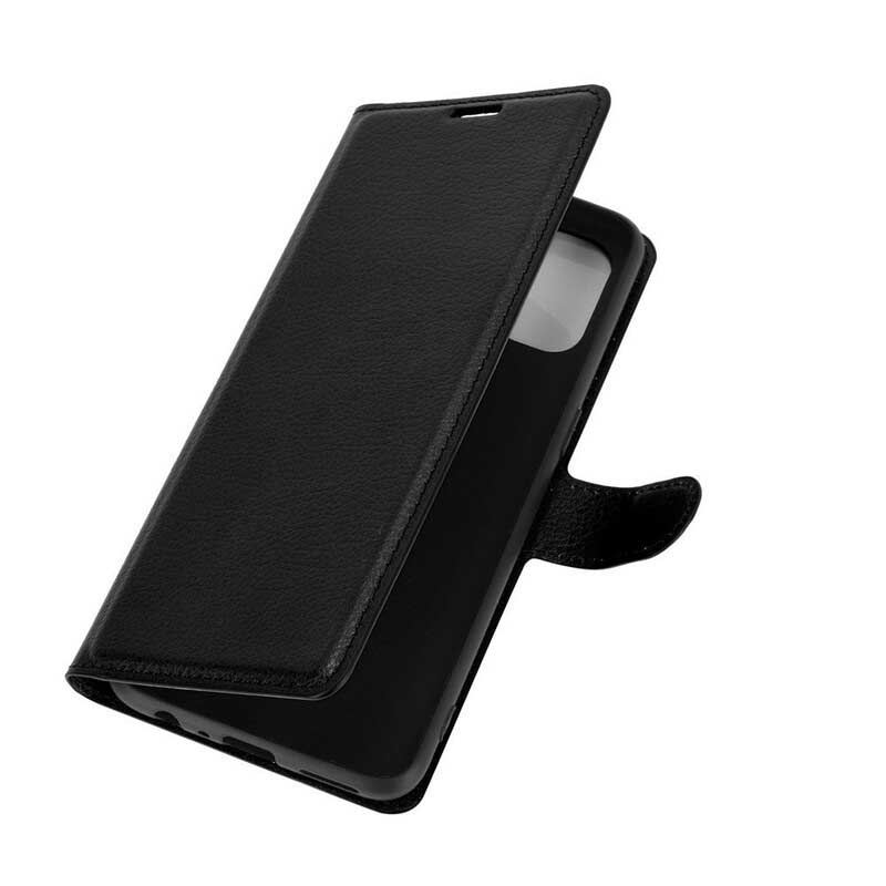 Flip Cover OnePlus Nord N10 Klassisk Litchi-effekt