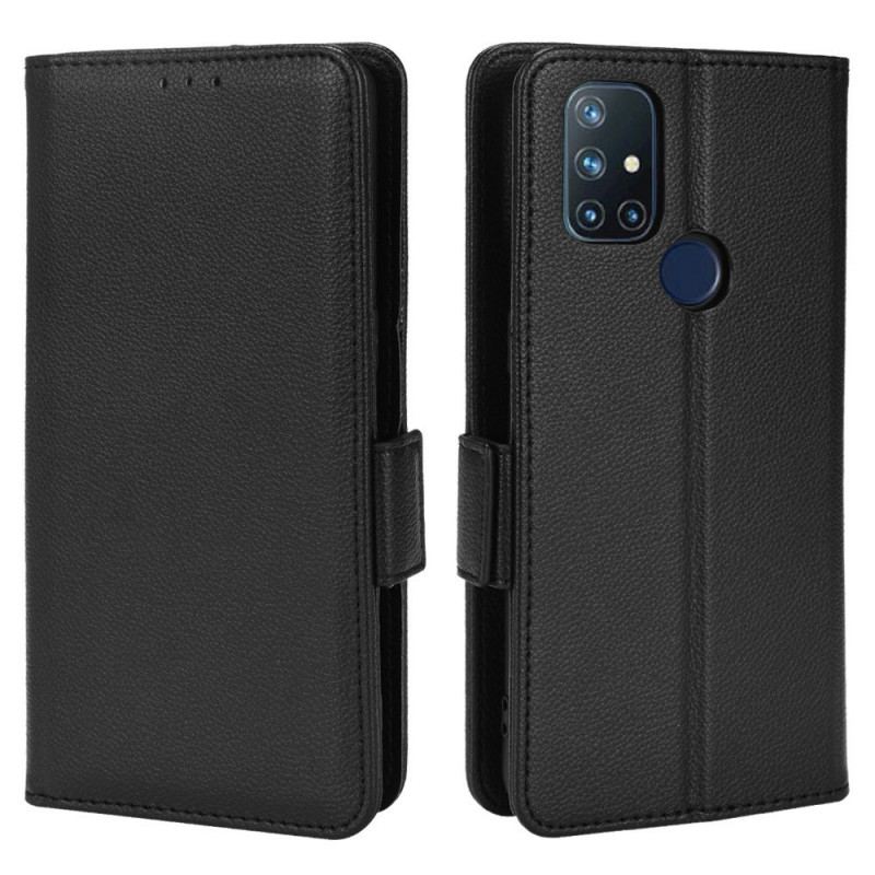 Flip Cover OnePlus Nord N10 Læder Cover Flap Dobbelt Nye Farver