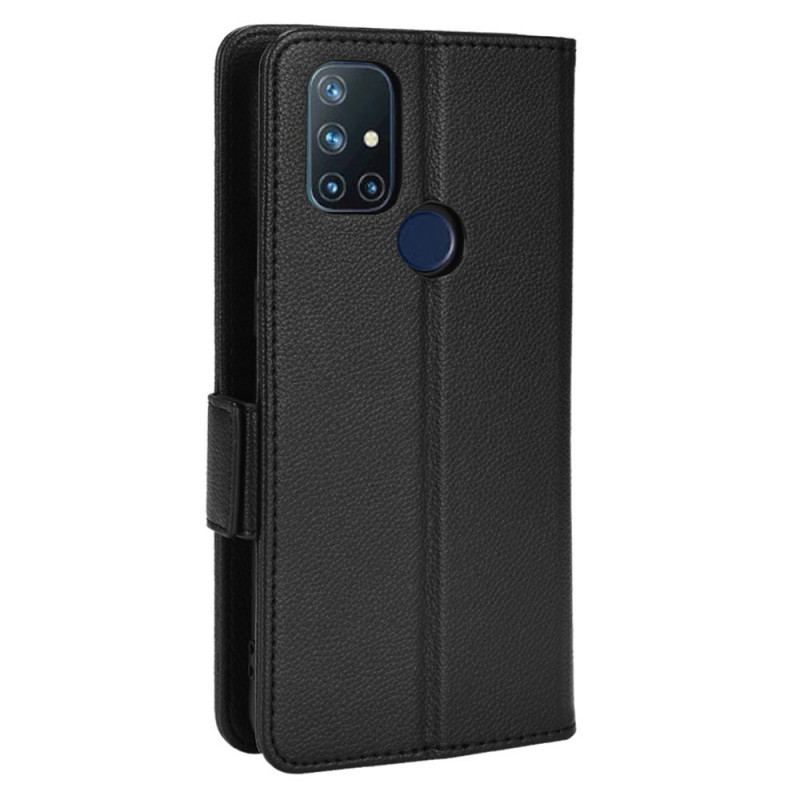 Flip Cover OnePlus Nord N10 Læder Cover Flap Dobbelt Nye Farver