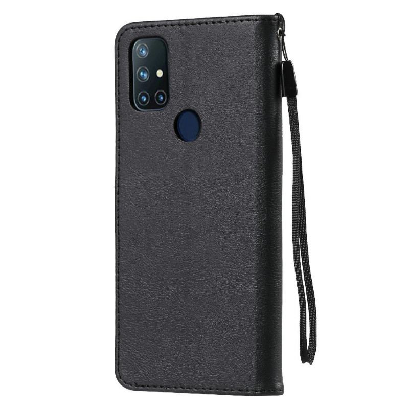 Flip Cover OnePlus Nord N10 Med Snor Strappy Lædereffekt