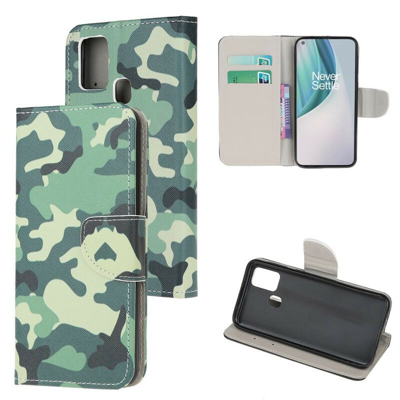 Flip Cover OnePlus Nord N10 Militær Camouflage