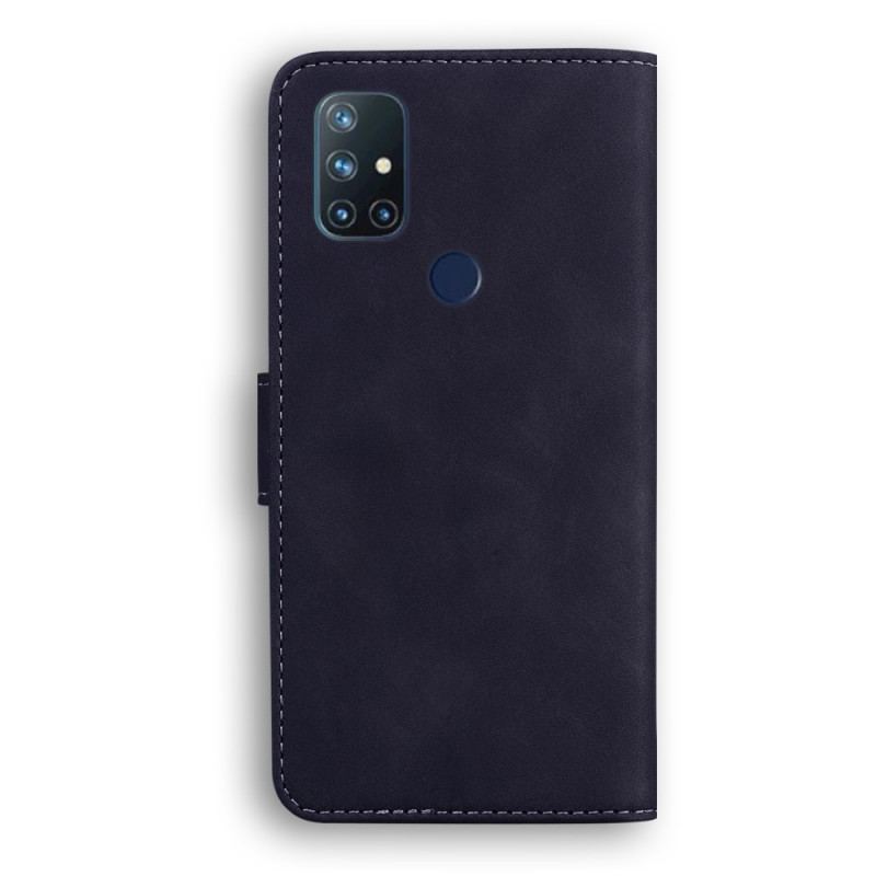 Flip Cover OnePlus Nord N10 Monokrom Lædereffekt