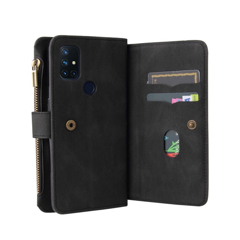 Flip Cover OnePlus Nord N10 Multifunktions 10 Kortholder