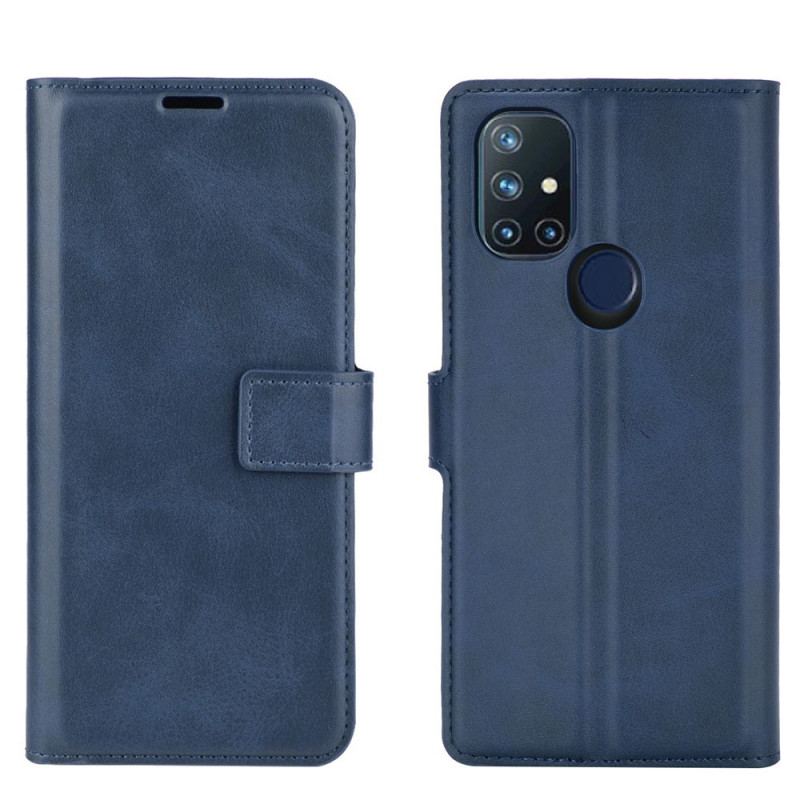 Flip Cover OnePlus Nord N10 Slank Ekstrem Lædereffekt