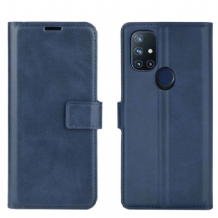 Flip Cover OnePlus Nord N10 Slank Ekstrem Lædereffekt