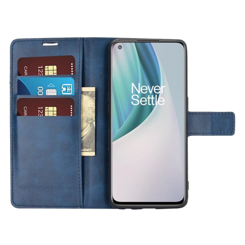 Flip Cover OnePlus Nord N10 Slank Ekstrem Lædereffekt