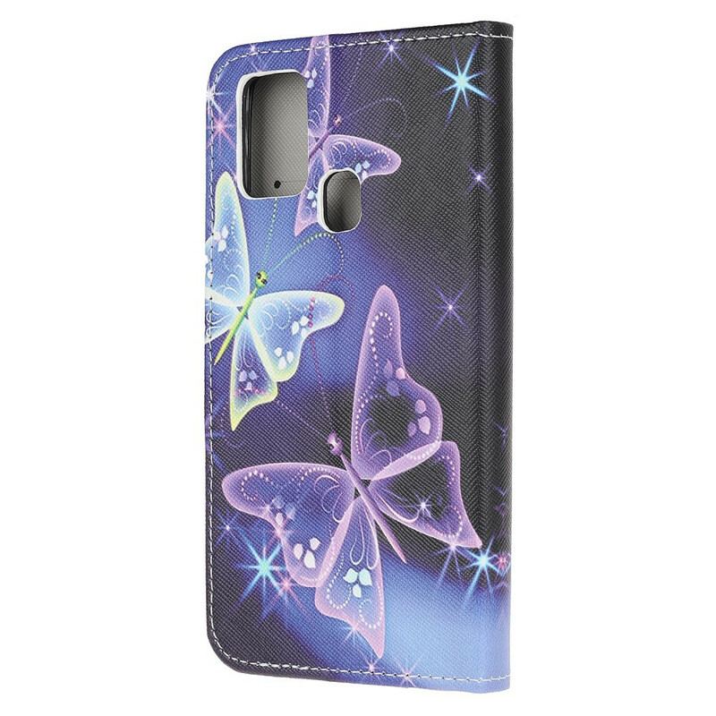 Flip Cover OnePlus Nord N10 Sommerfugle