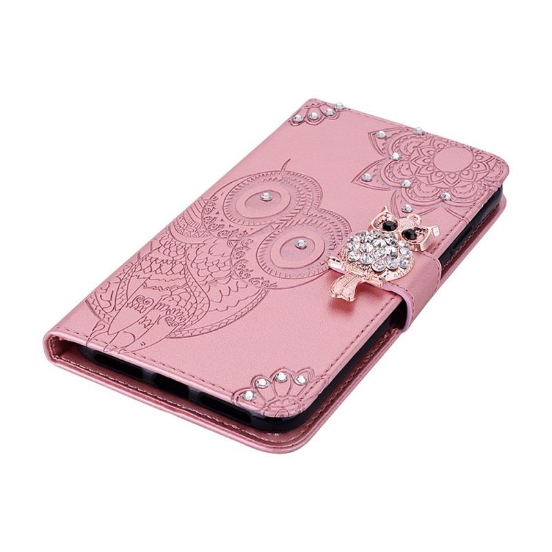 Flip Cover OnePlus Nord N10 Ugle Mandala Og Charm