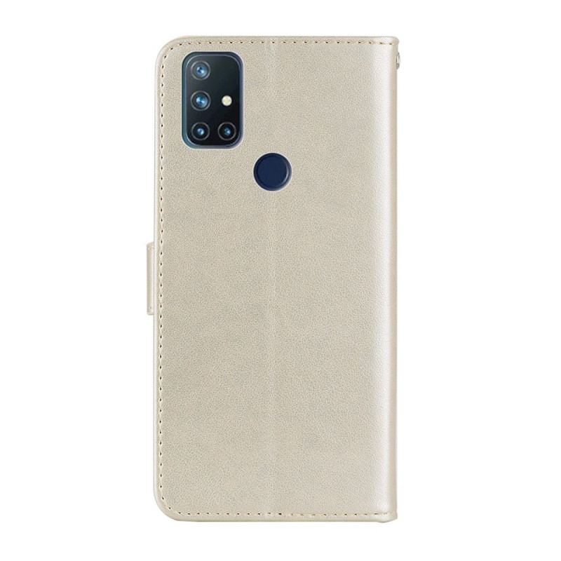 Læder Cover OnePlus Nord N10 Ugle Mandala Og Charm