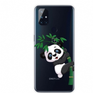 Mobilcover OnePlus Nord N10 Sømløs Panda På Bambus