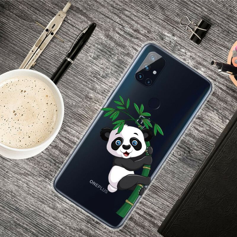 Mobilcover OnePlus Nord N10 Sømløs Panda På Bambus