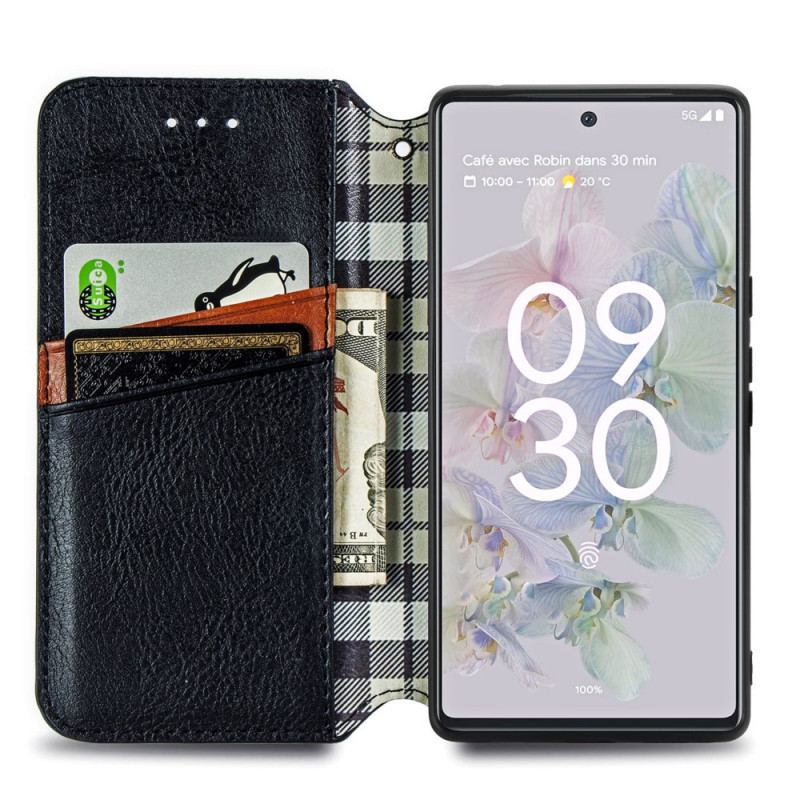 Cover Google Pixel 6A Flip Cover 3d Mønster