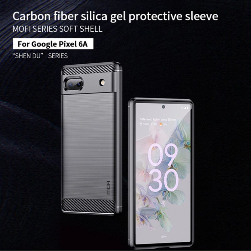 Cover Google Pixel 6A Mofi Børstet Kulfiber