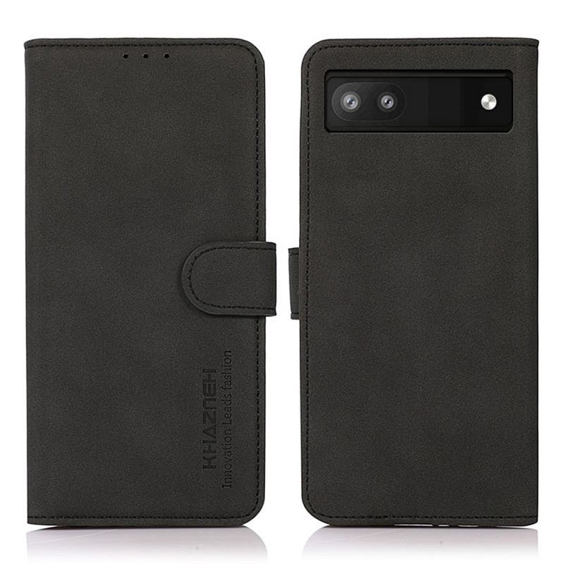 Flip Cover Google Pixel 6A Khazneh Fashion Læder Effekt